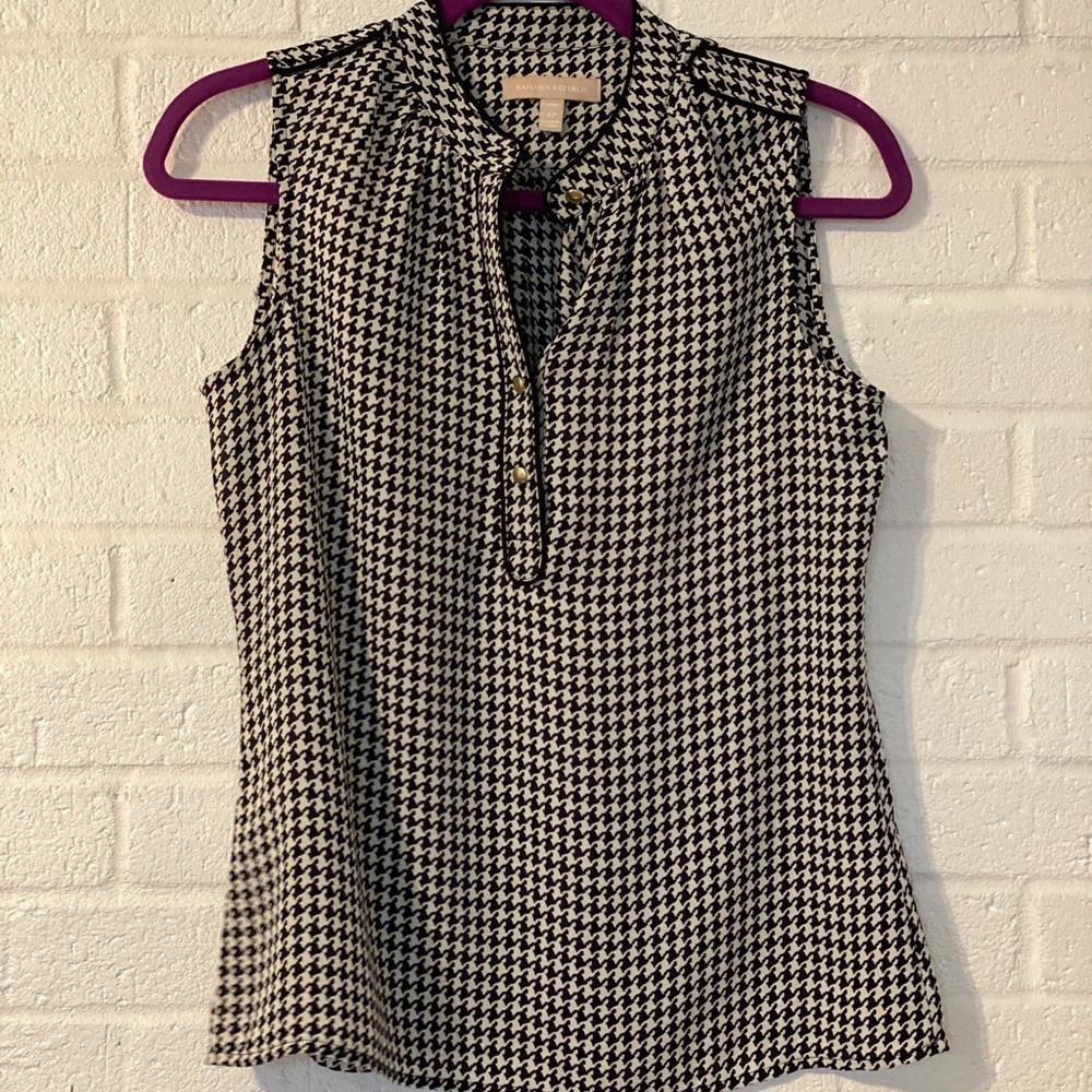 Banana Republic houndstooth tank